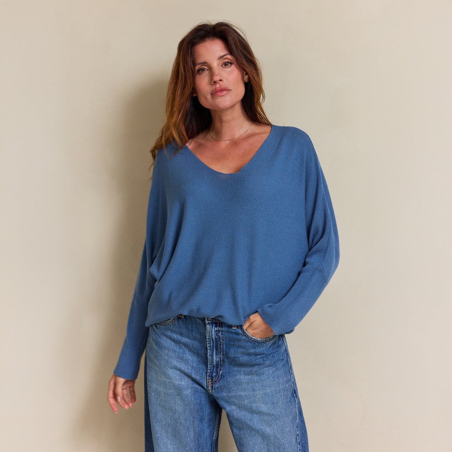 Pull Mara Longsleeve | Jeans blue