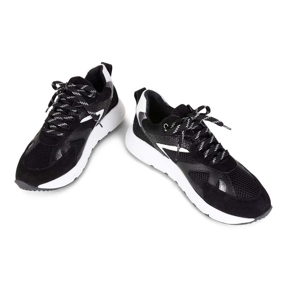 Sneaker New York | Schwarz/Weiß