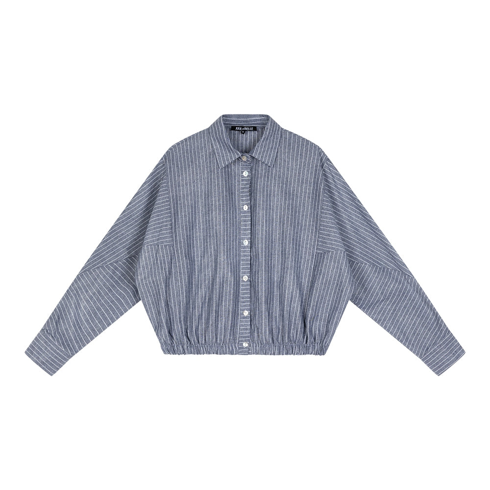 Blouse Aida | White / Blue
