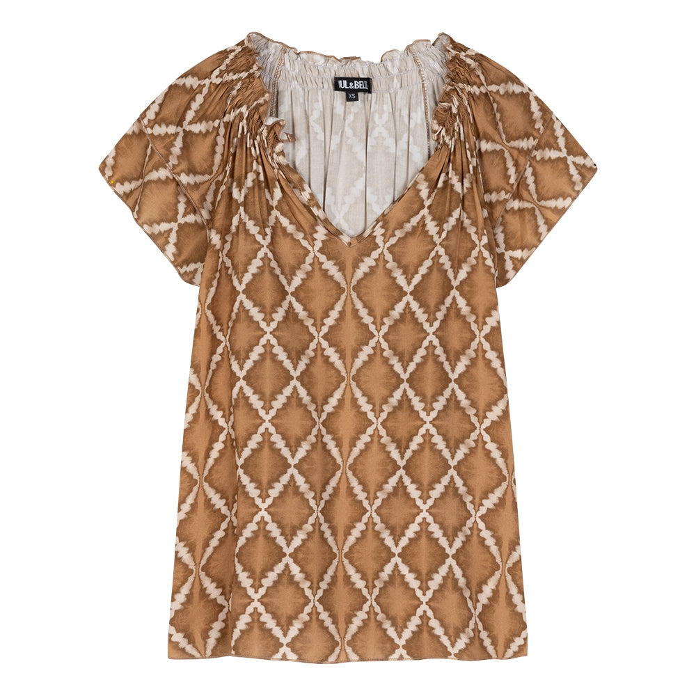 Top Paola | Tabacco / Beige