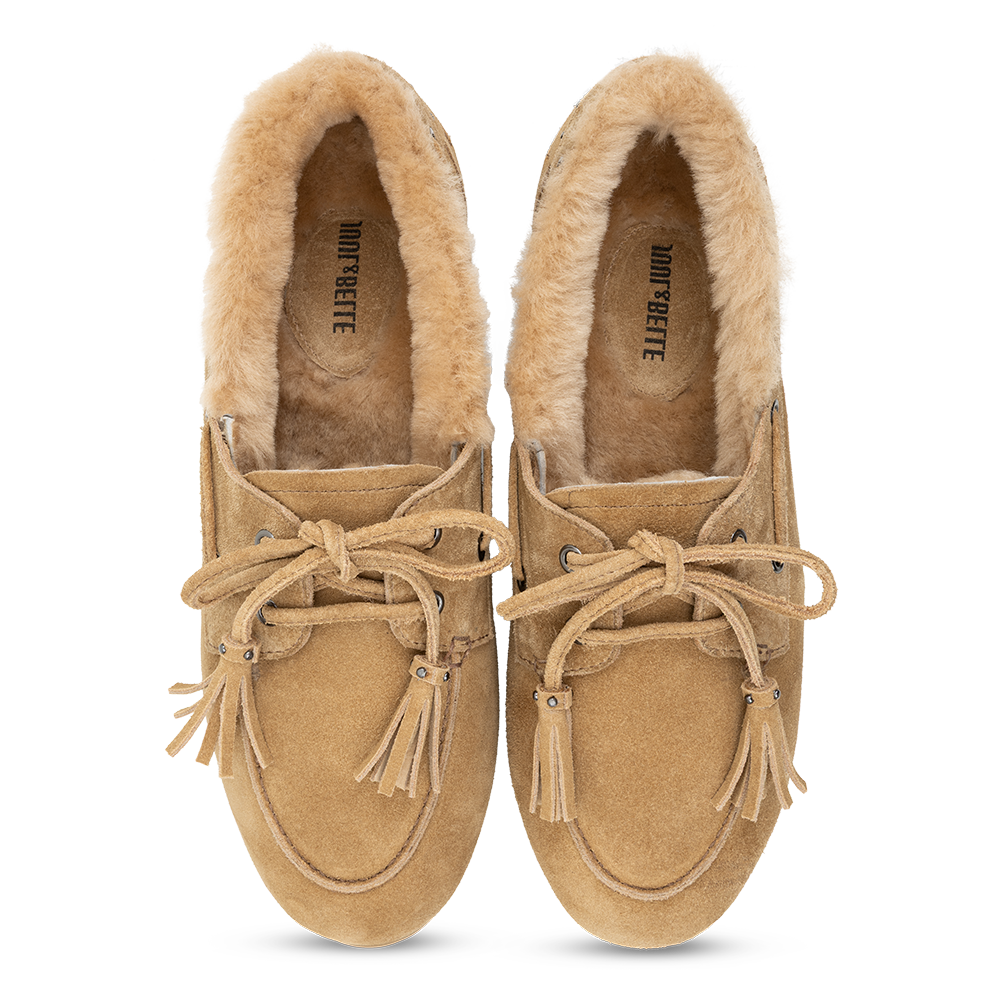 Mocassin fur | Beige