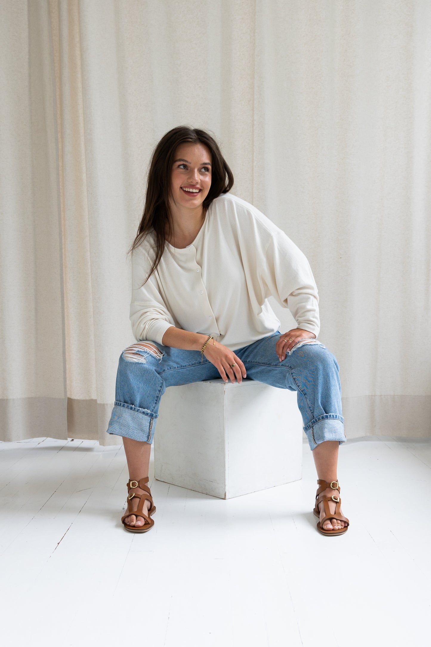 Sandaal Elvira | Cognac