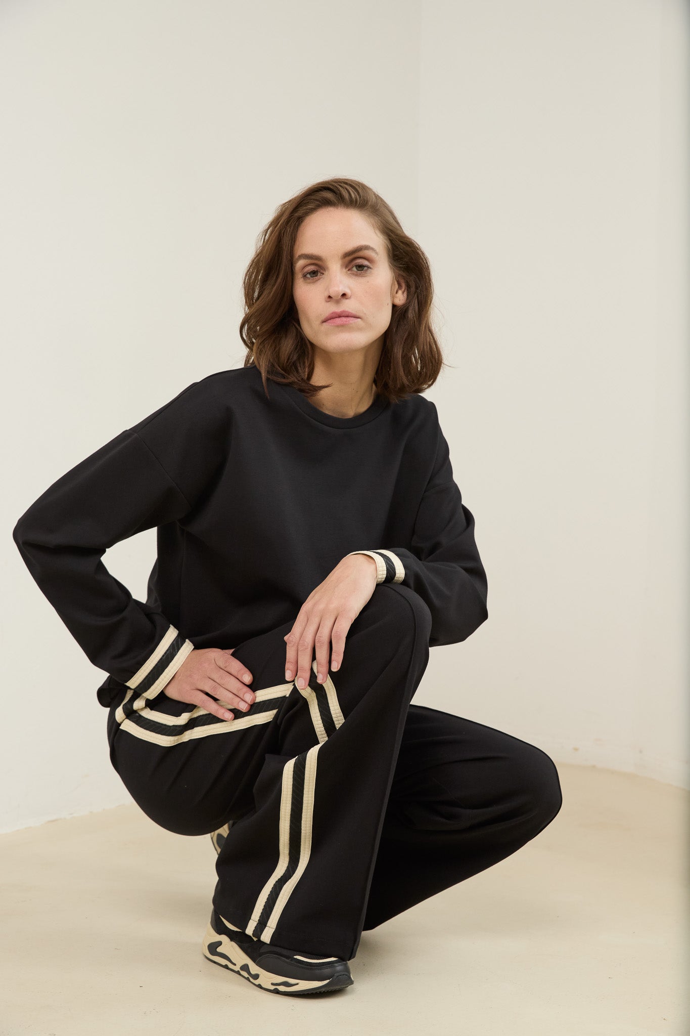 Pants Mare | Black / Ecru