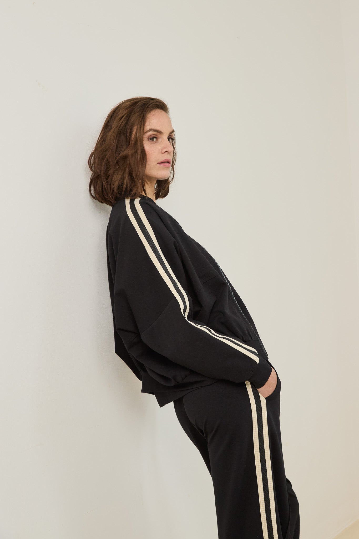 Jacket Jess | Black / Ecru