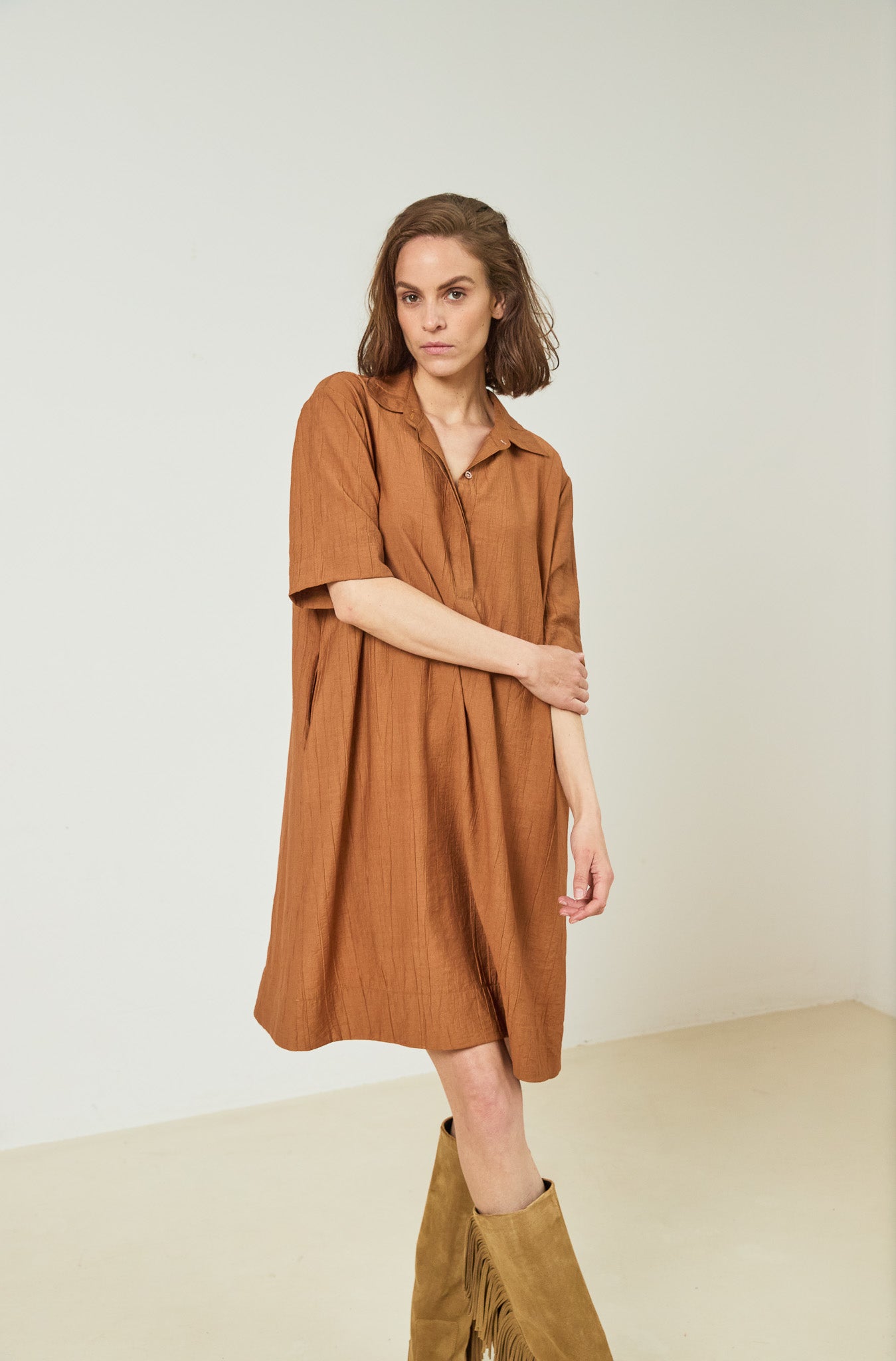 Dress Minoush | Tabacco