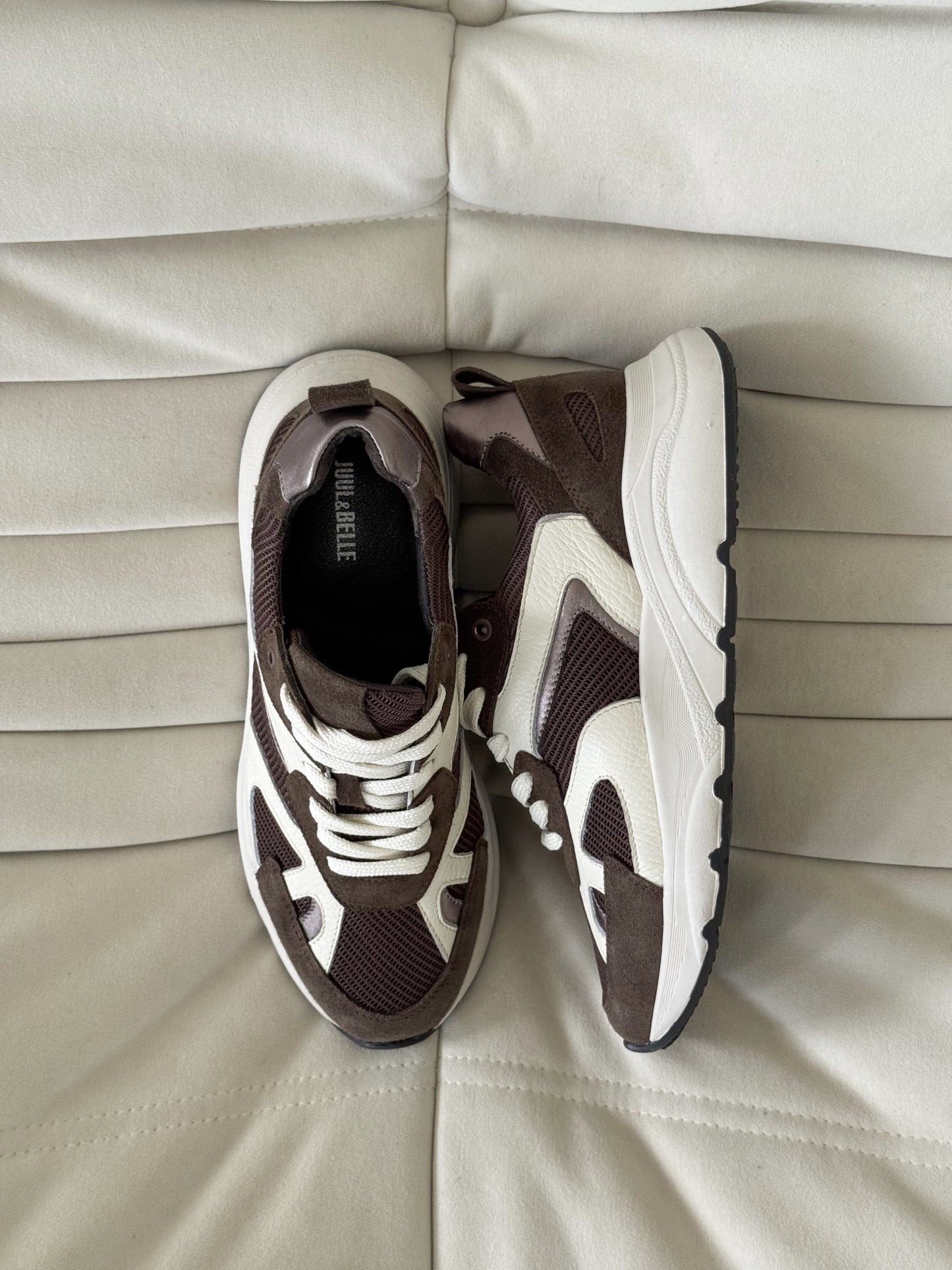 Sneaker New York | D.brown / Ecru