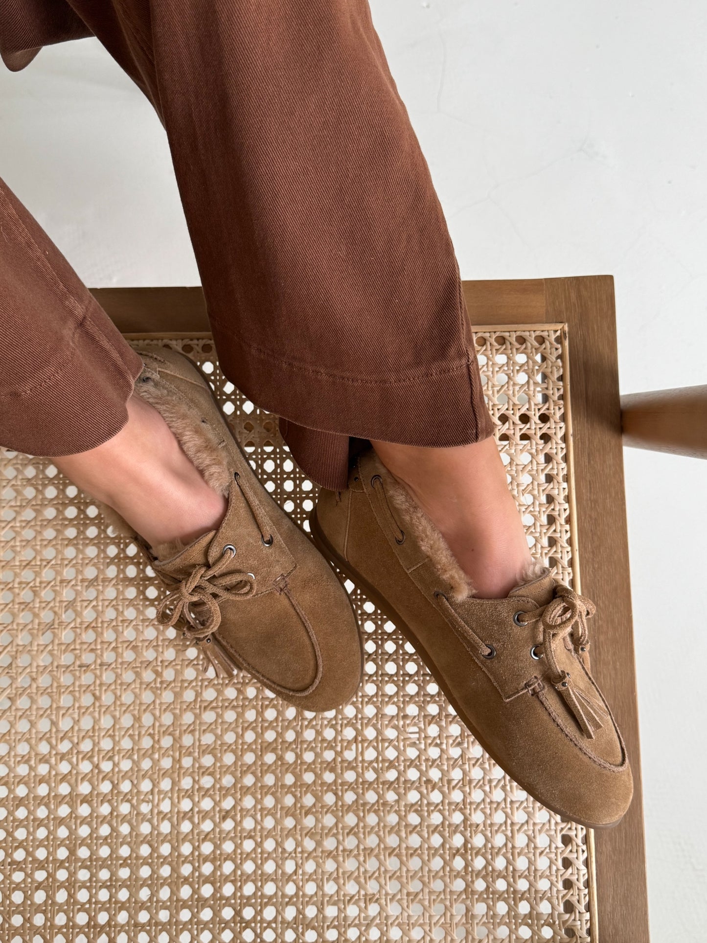 Mocassin fur | Beige