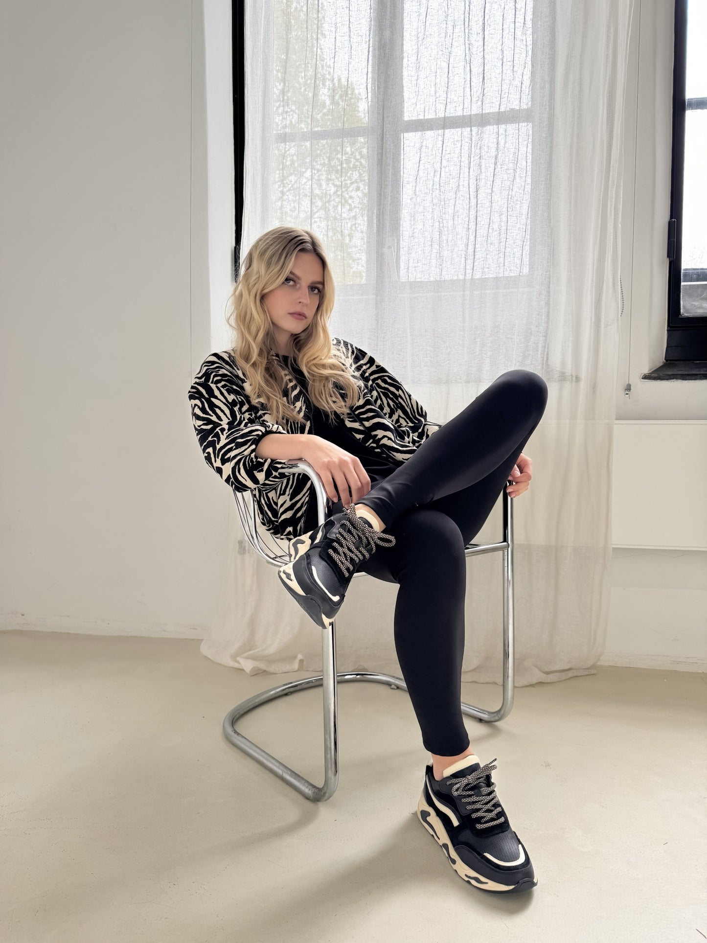 Sneaker Oslo II | Black / Creme
