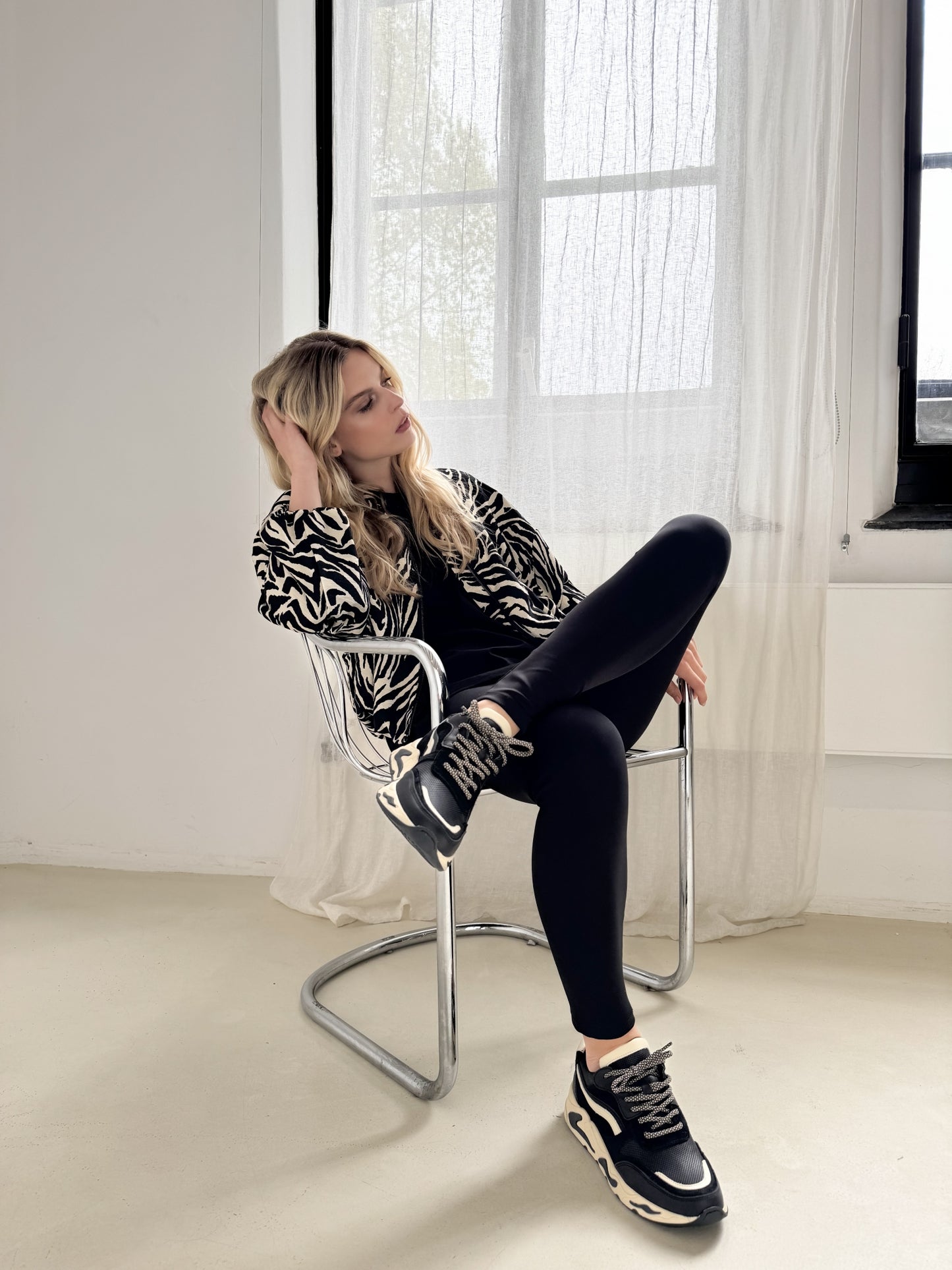 Sneaker Oslo II | Black / Creme