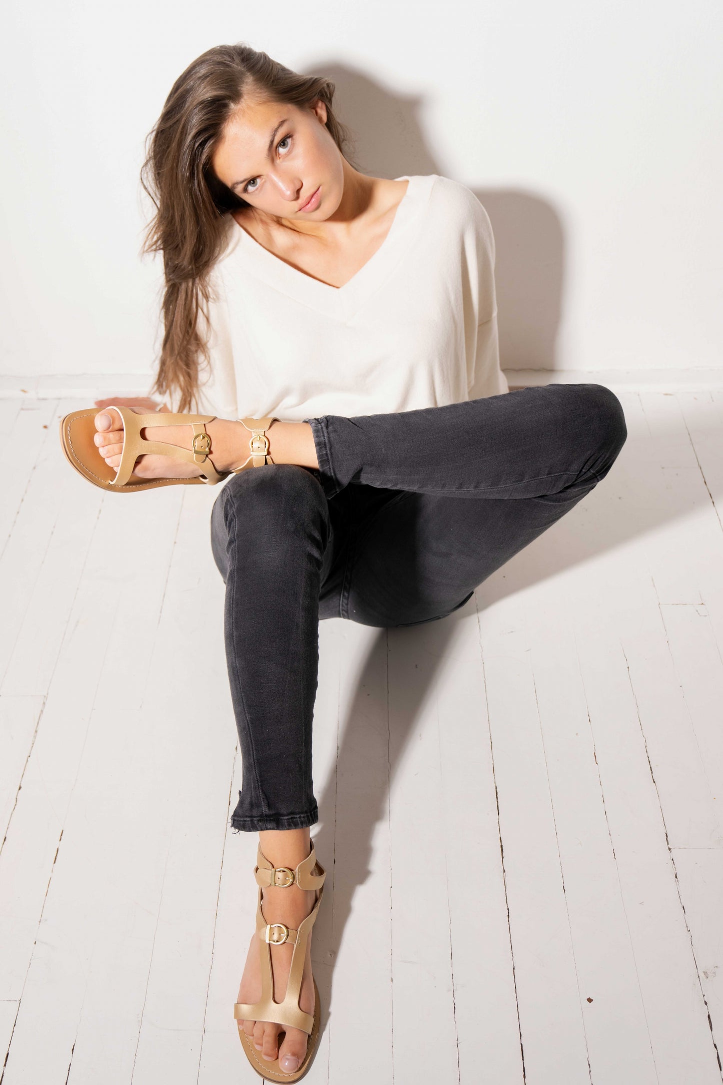 Elvira Sandale | Gold