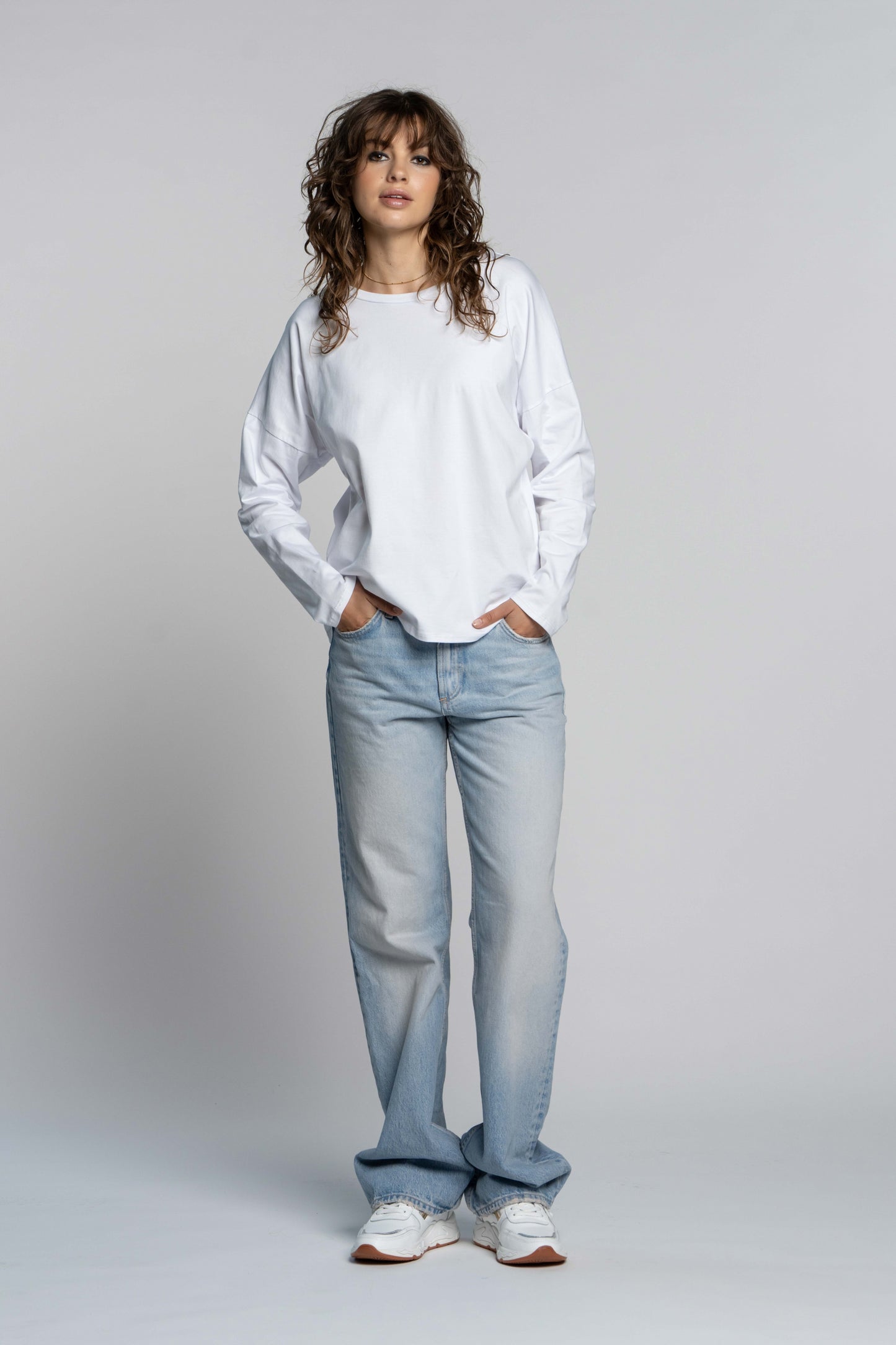 Tee Kyra Long sleeve | Super white