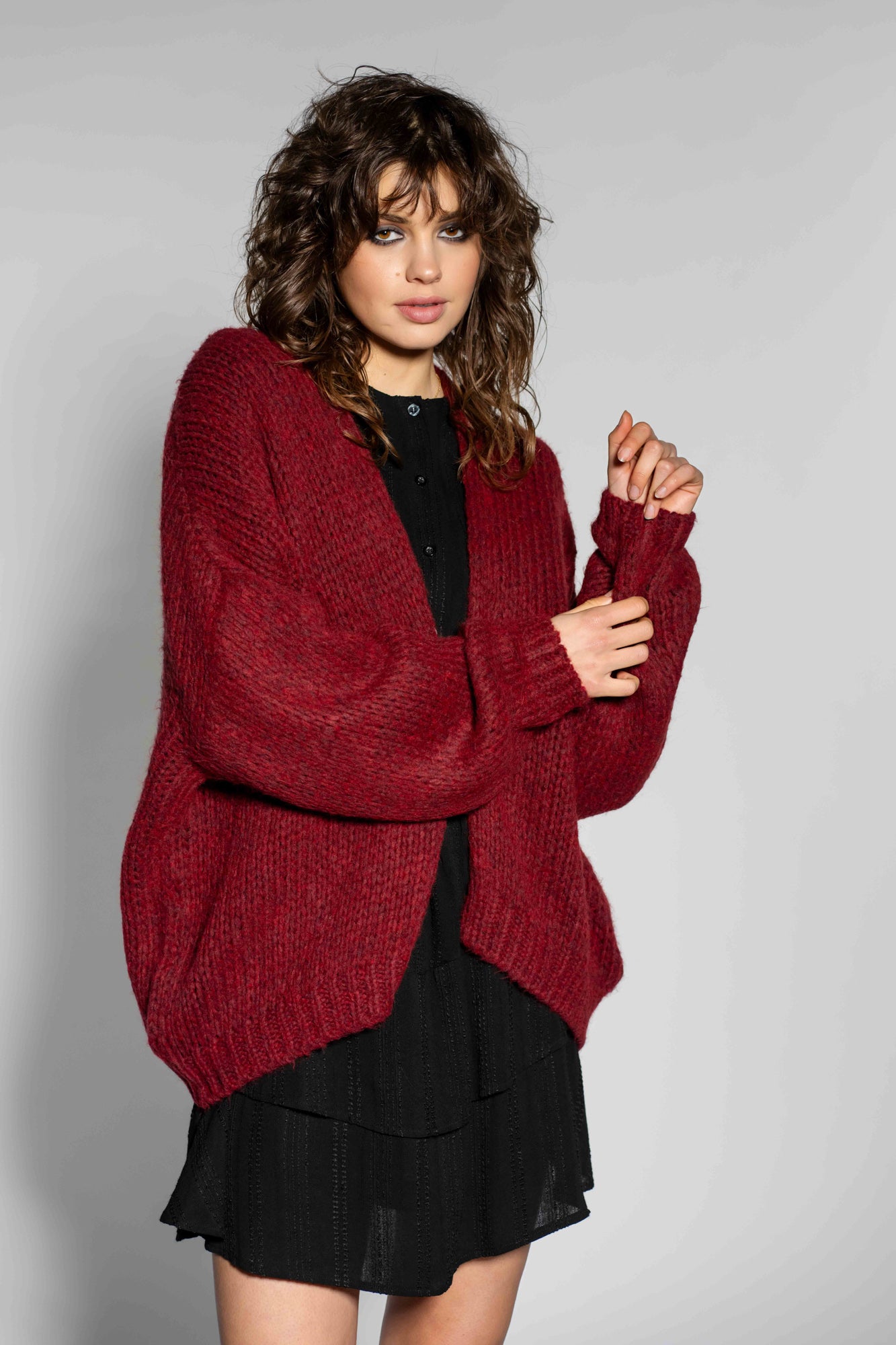 Cardigan Stella | Burgundy