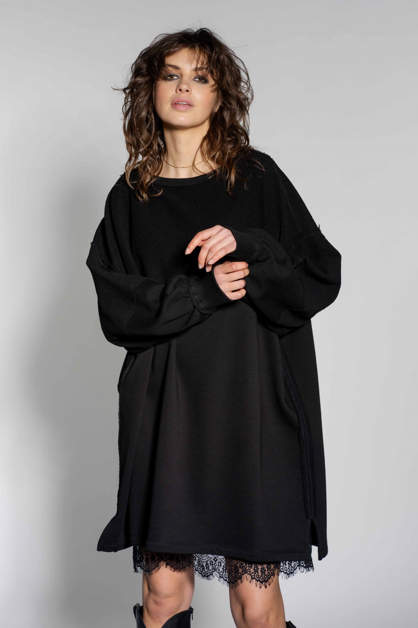 Sweat dress Kim | Black