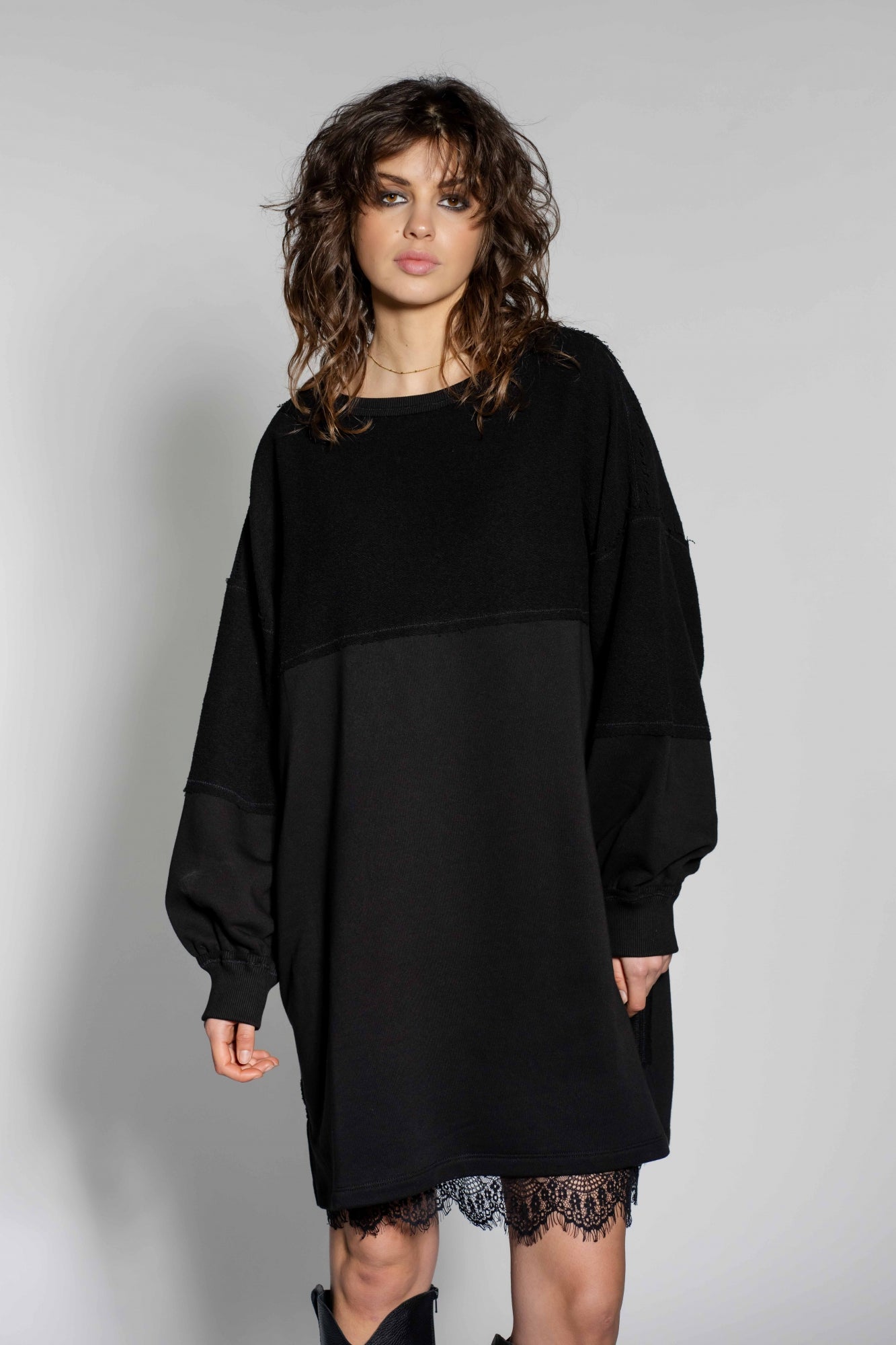 Sweat dress Kim | Black