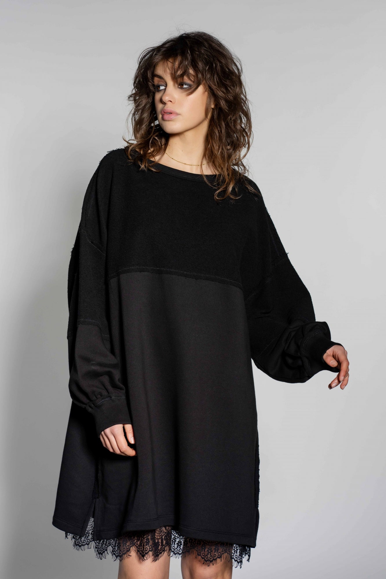 Sweat dress Kim | Black