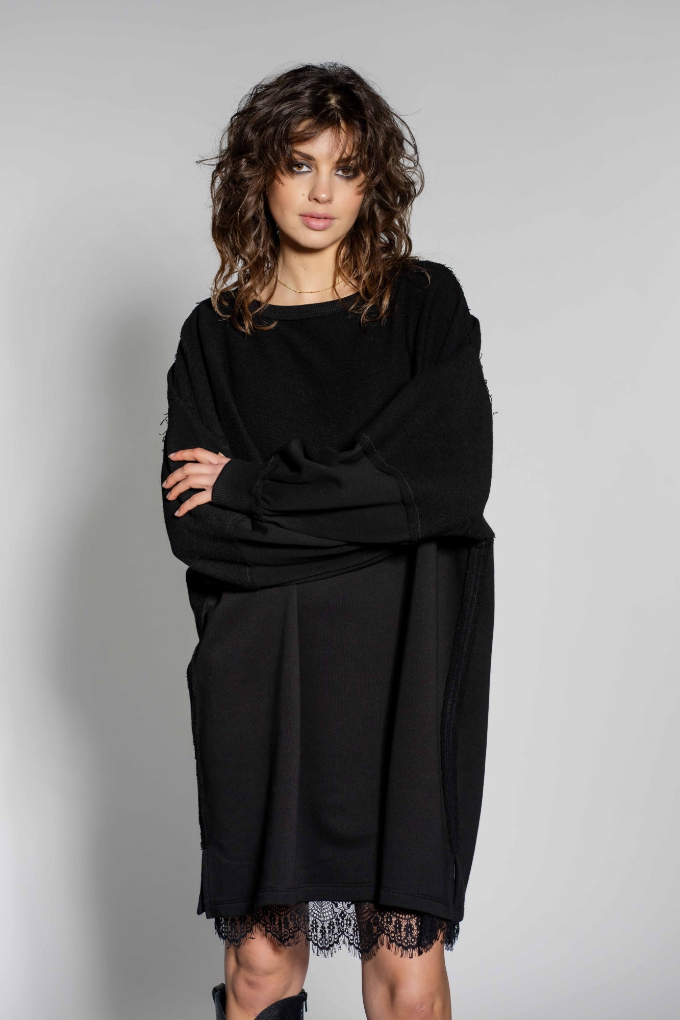 Sweat dress Kim | Black