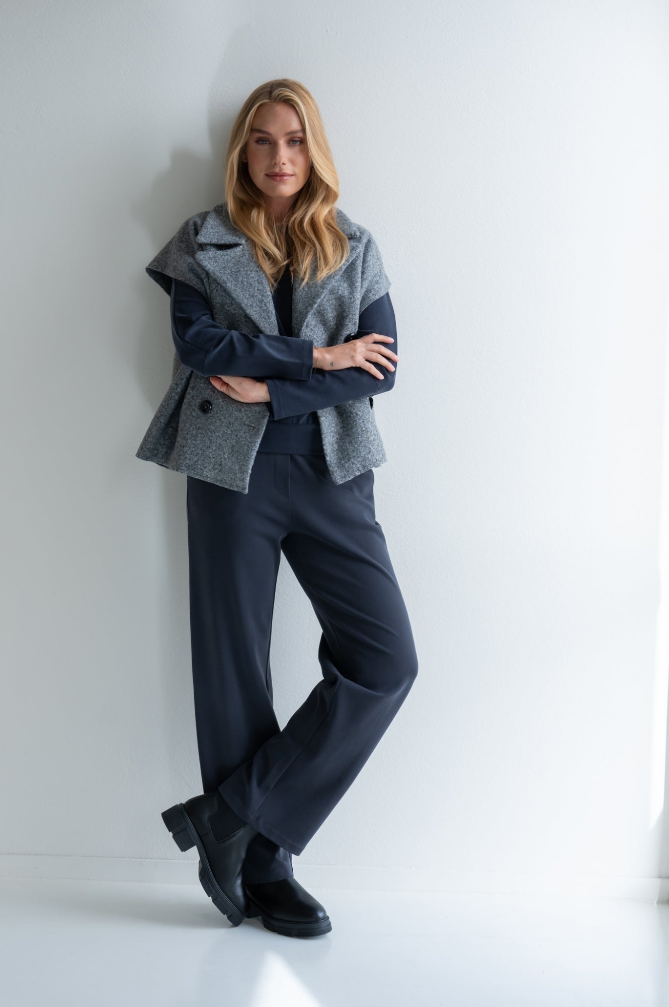 Bodywarmer Ella | Grau meliert