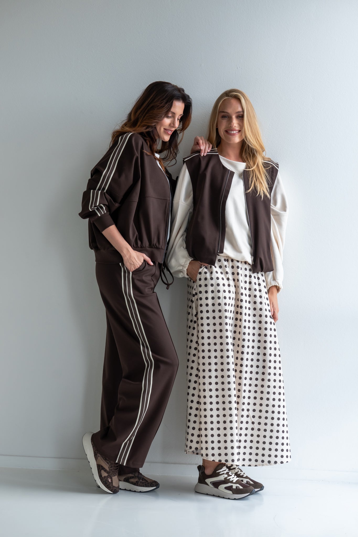 Body warmer Nina | D.brown / Ecru