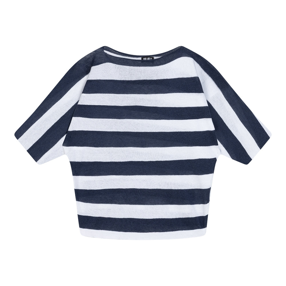 Pullover Sienna | Marineblau / Weiß