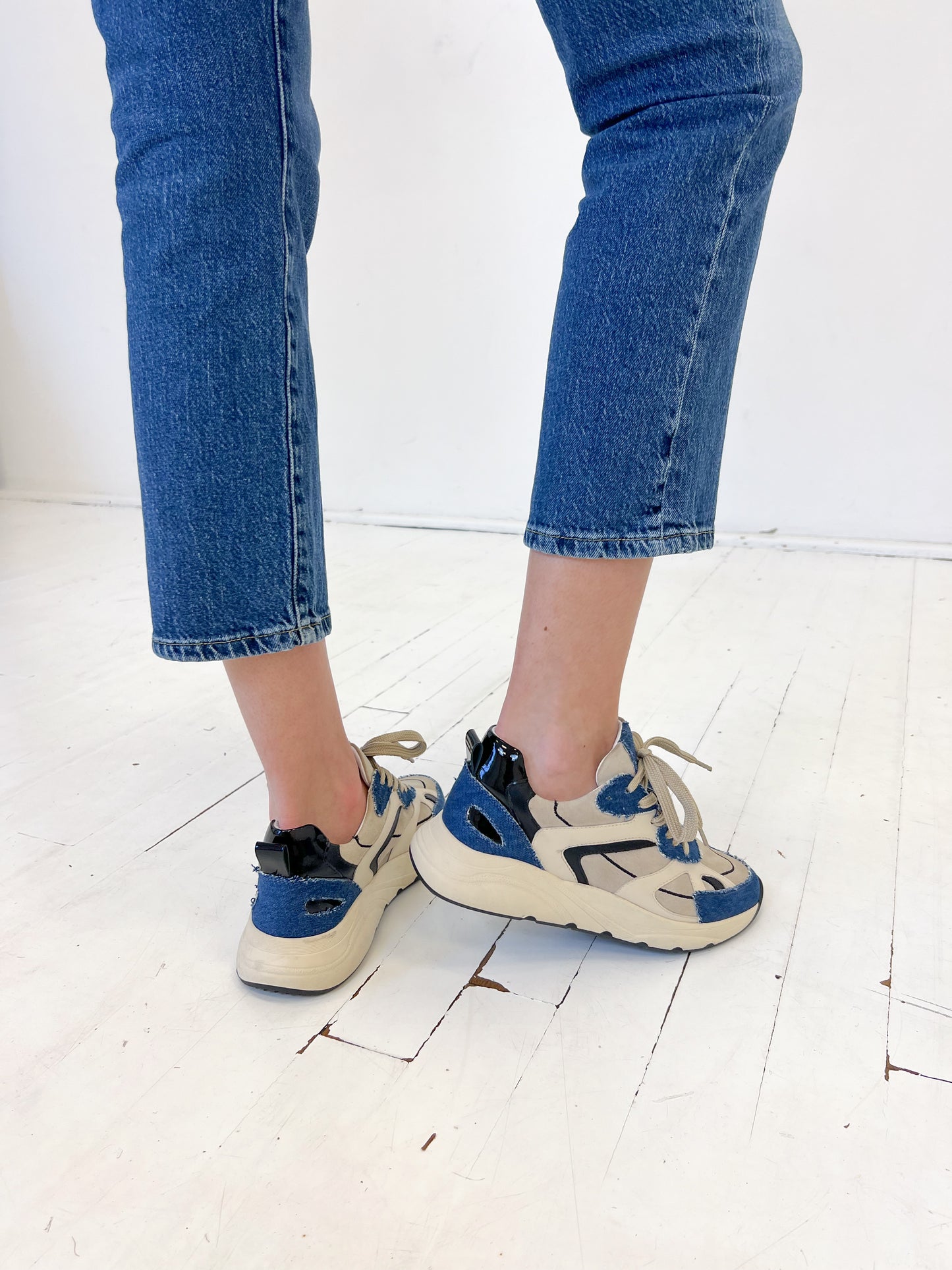Sneaker Kiki | Beige / Jeans