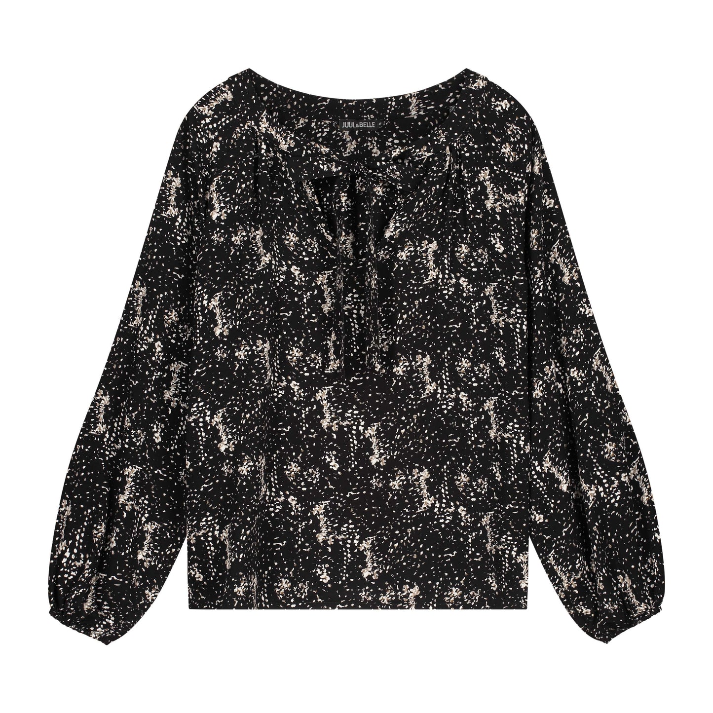 Top Lynn print | Black - Beige - Taupe