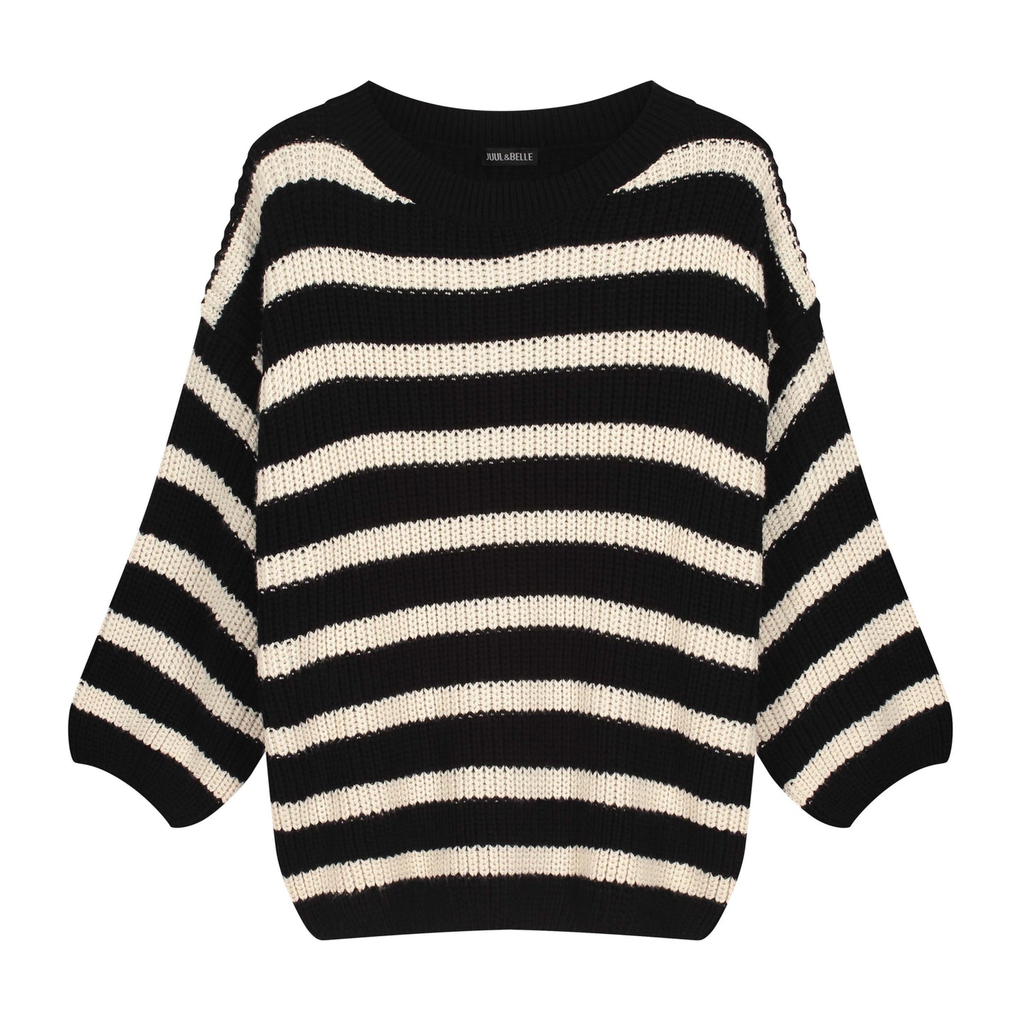 Pull Alma knitted | Black / Ecru