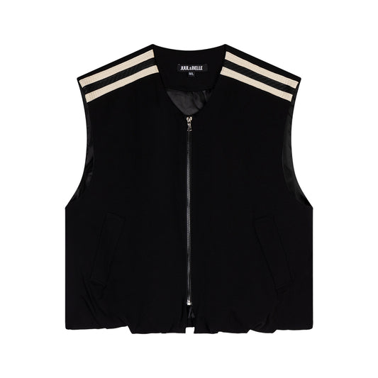 Body warmer Nina | Black / Ecru