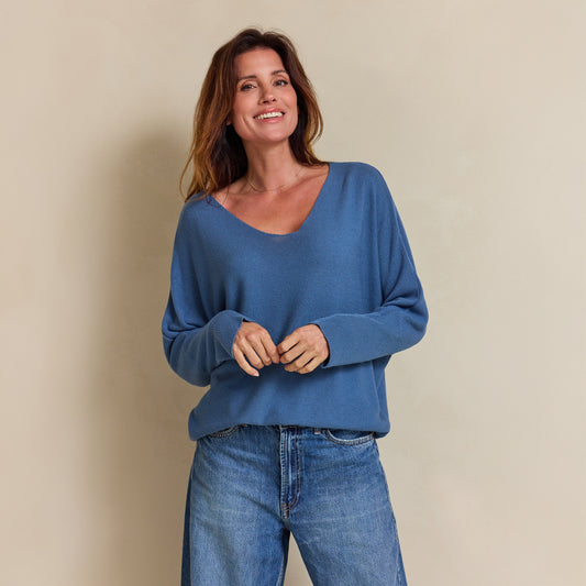 Pull Mara Longsleeve | Jeans blue