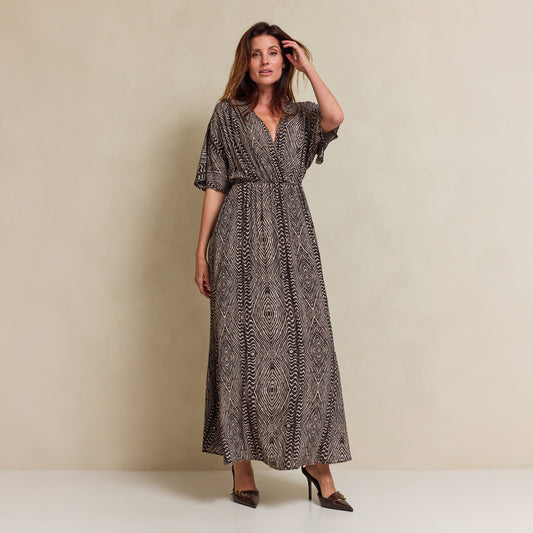 Dress Valentina | D.brown / Ecru
