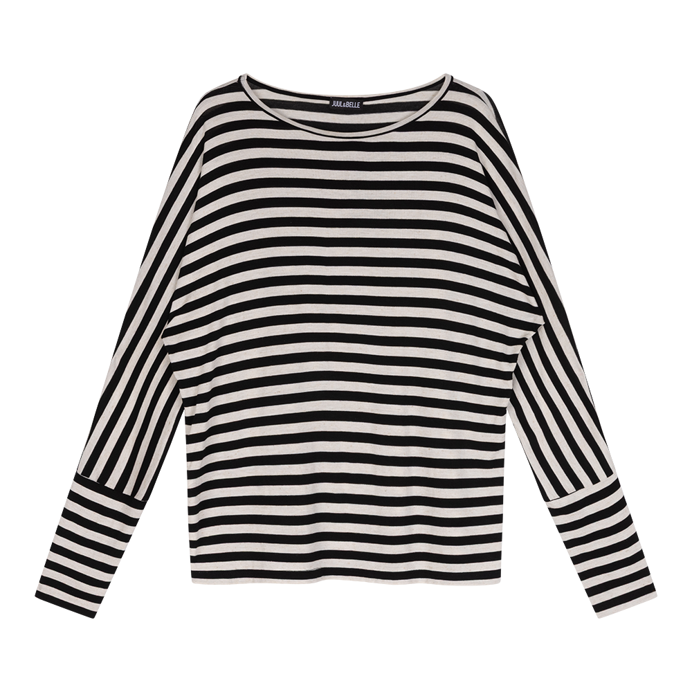 Top Lisa | Schwarz / Ecru