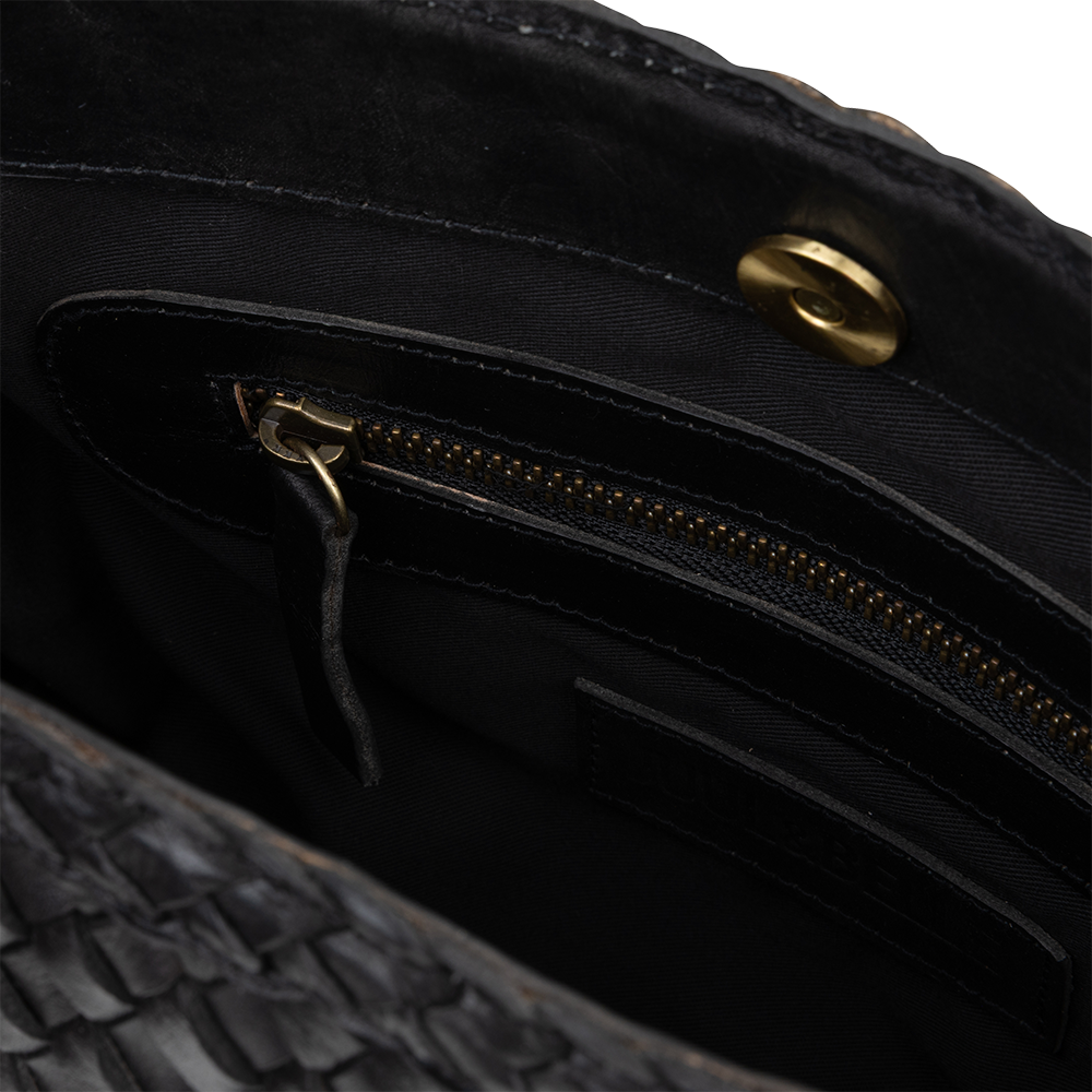 Geflochtene Tasche | Schwarz