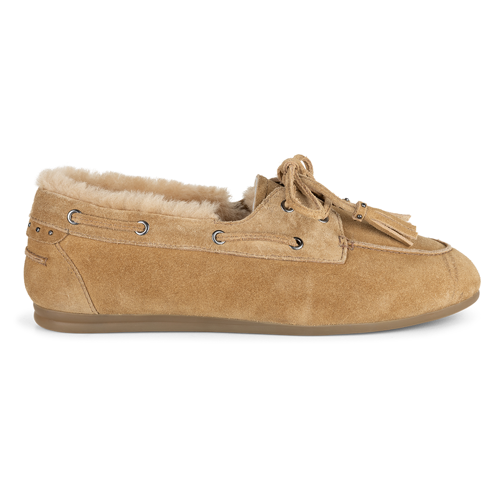 Mocassin fur | Beige