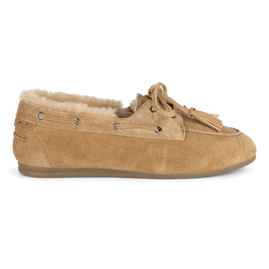 Mocassin fur | Beige