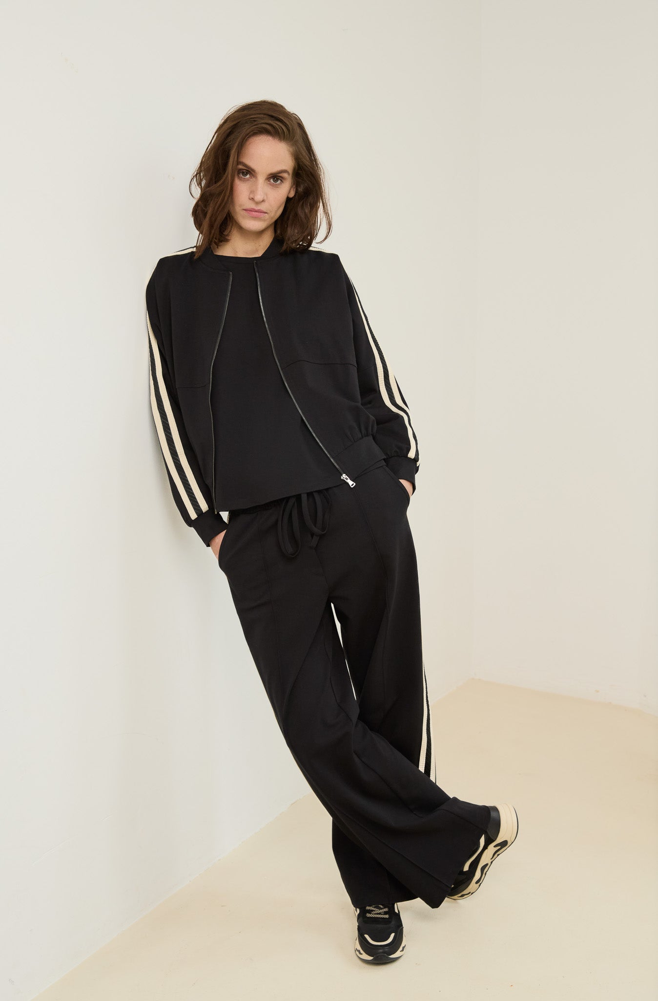 Jacket Jess | Black / Ecru