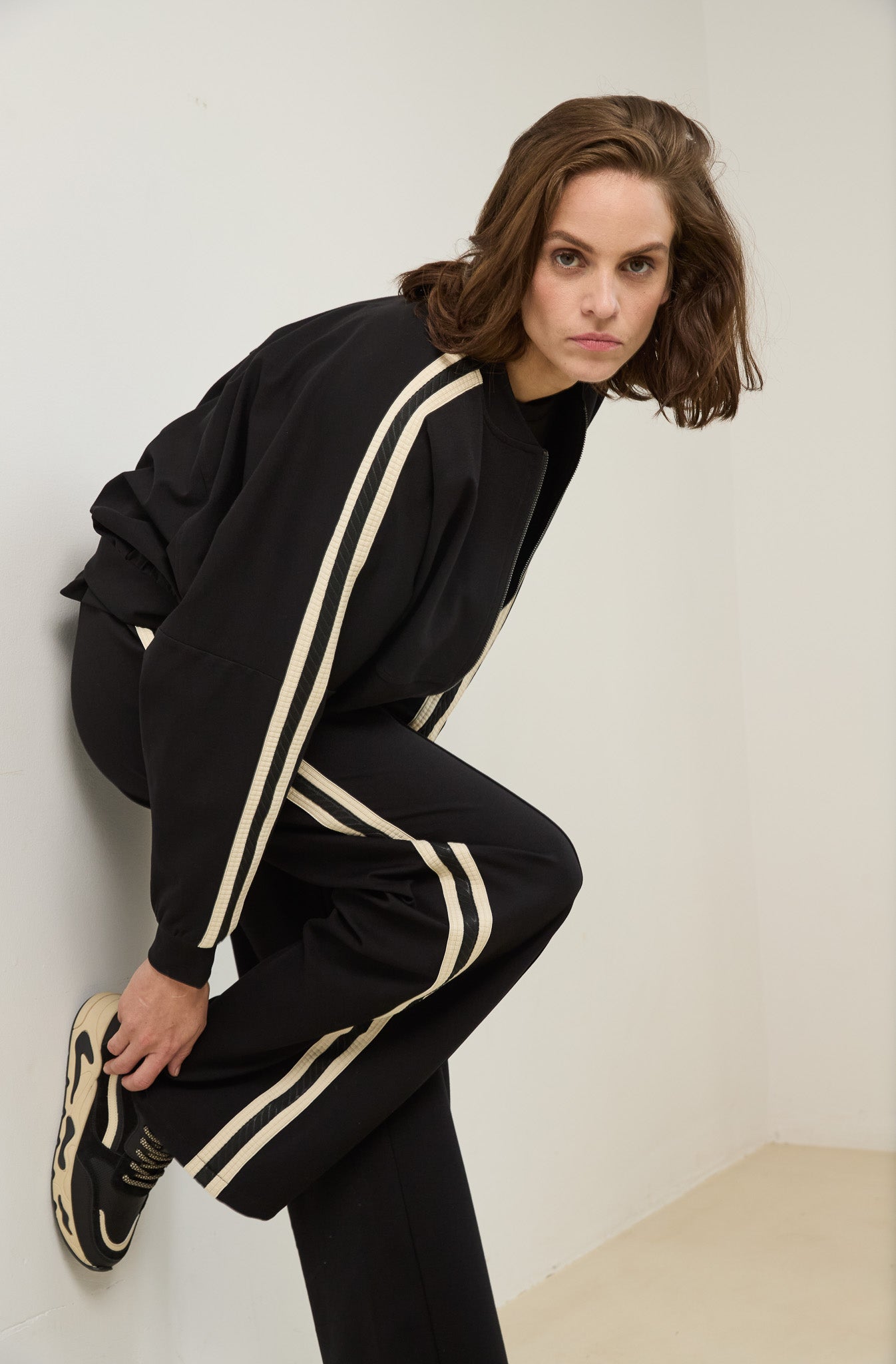 Jacket Jess | Black / Ecru