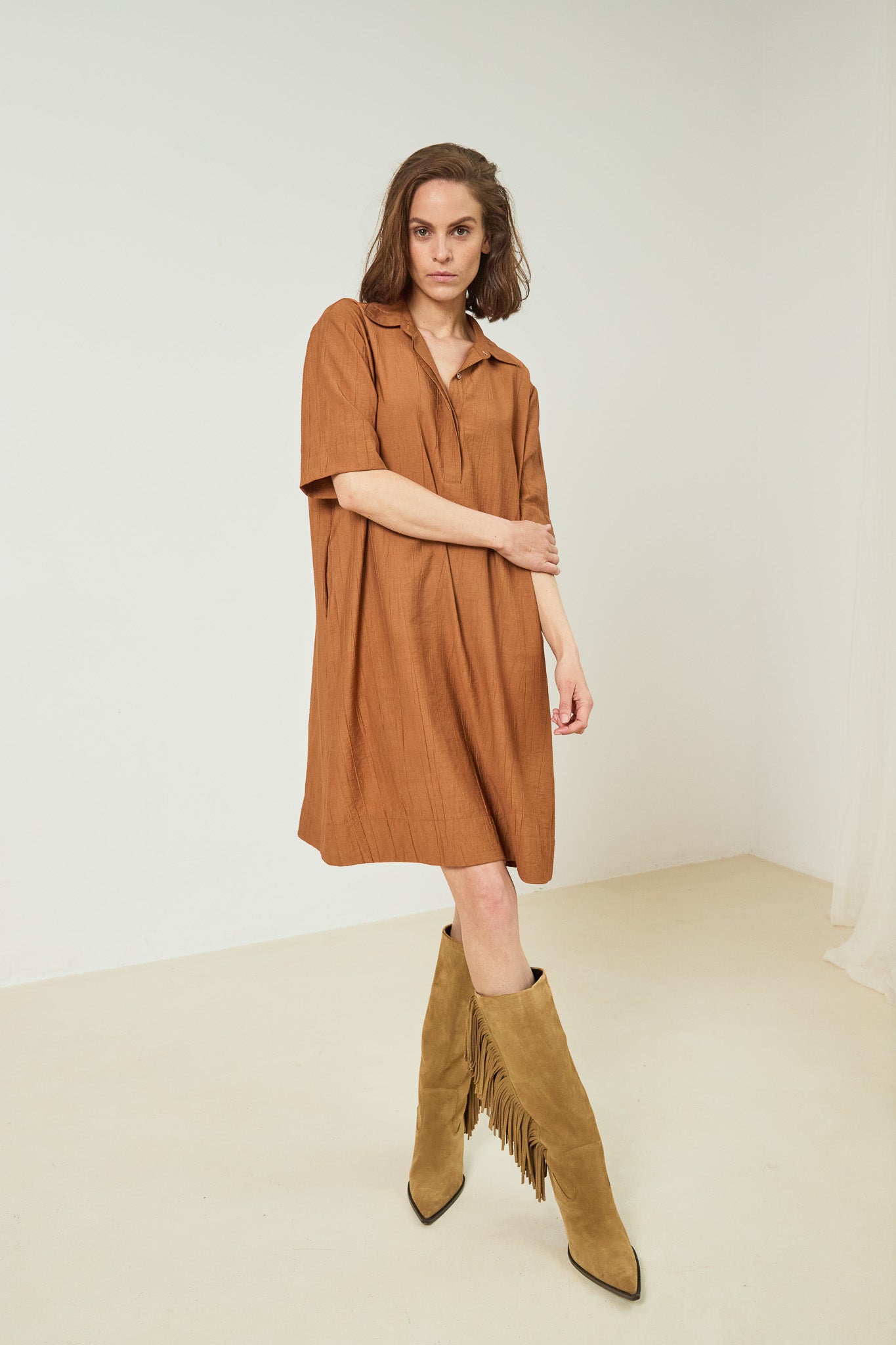 Dress Minoush | Tabacco