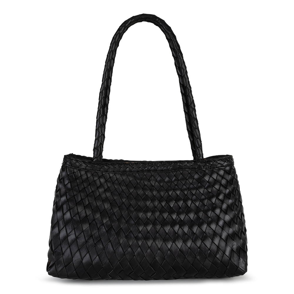 Geflochtene Tasche | Schwarz