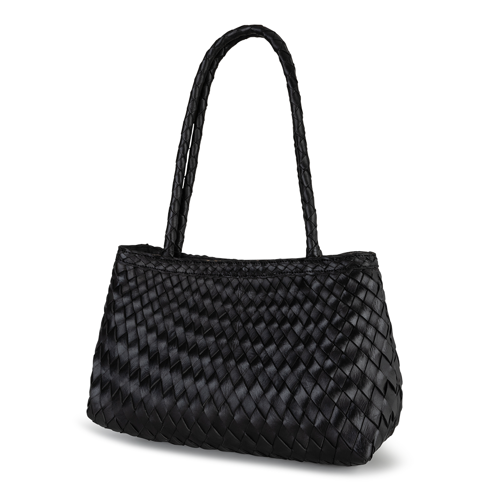 Geflochtene Tasche | Schwarz