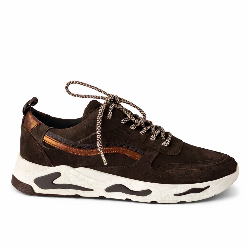Sneaker Oslo II | D.brown / Bronze