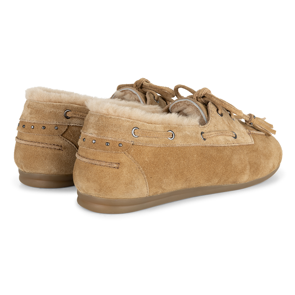 Mocassin fur | Beige