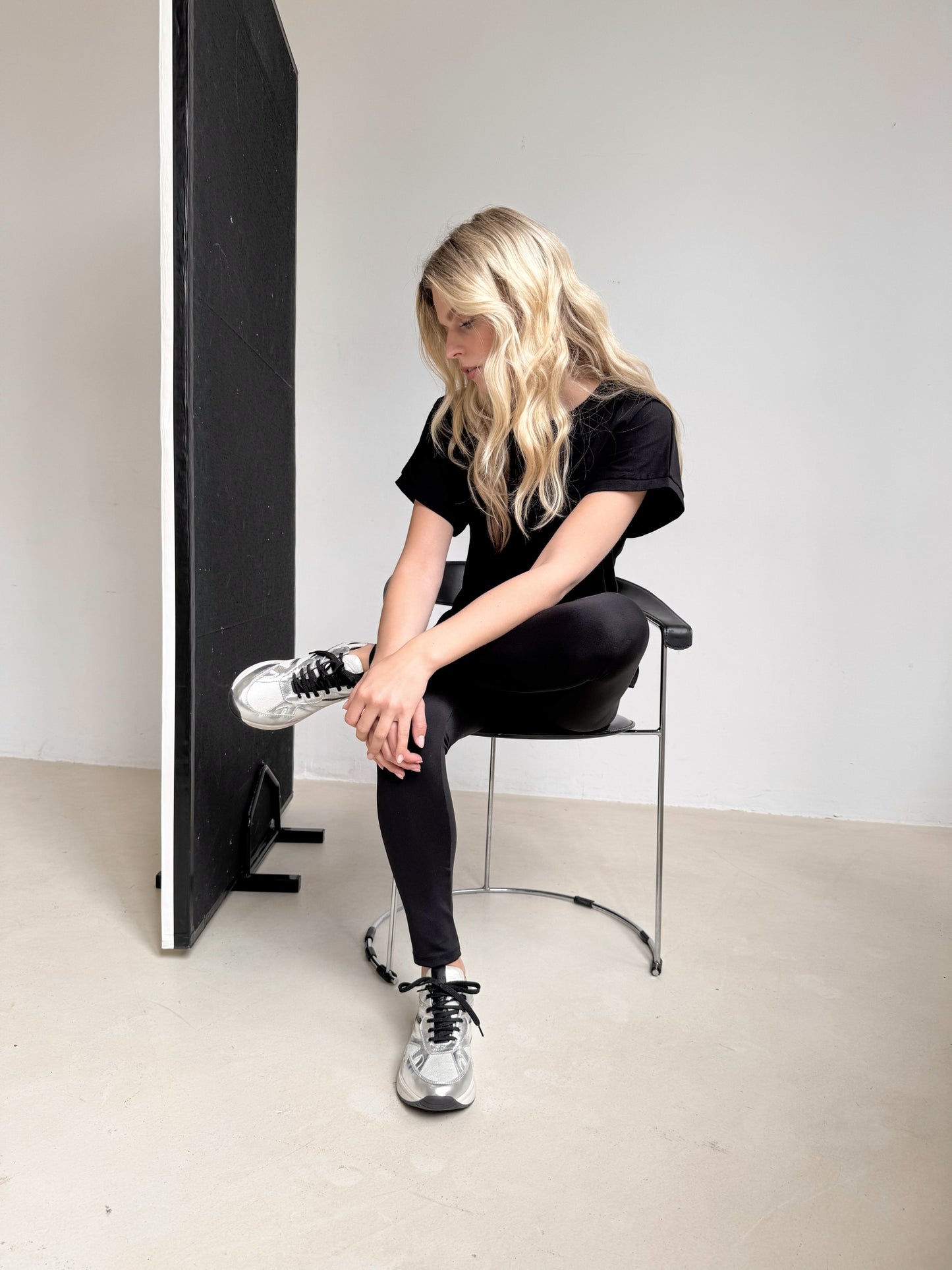 Sneaker Diane | Silber/Schwarz