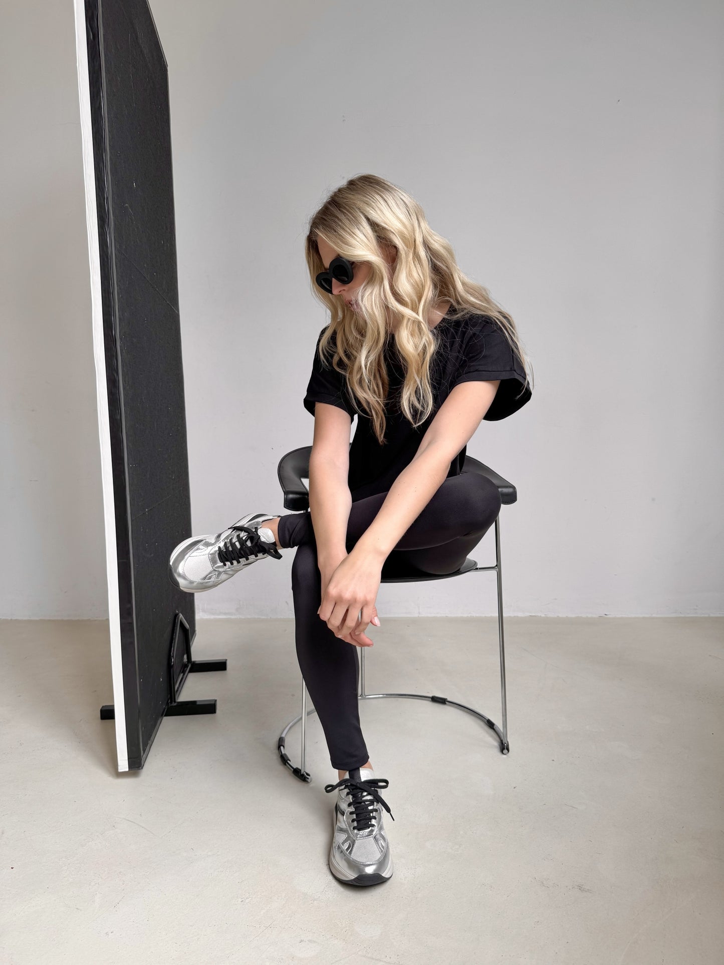 Sneaker Diane | Silber/Schwarz