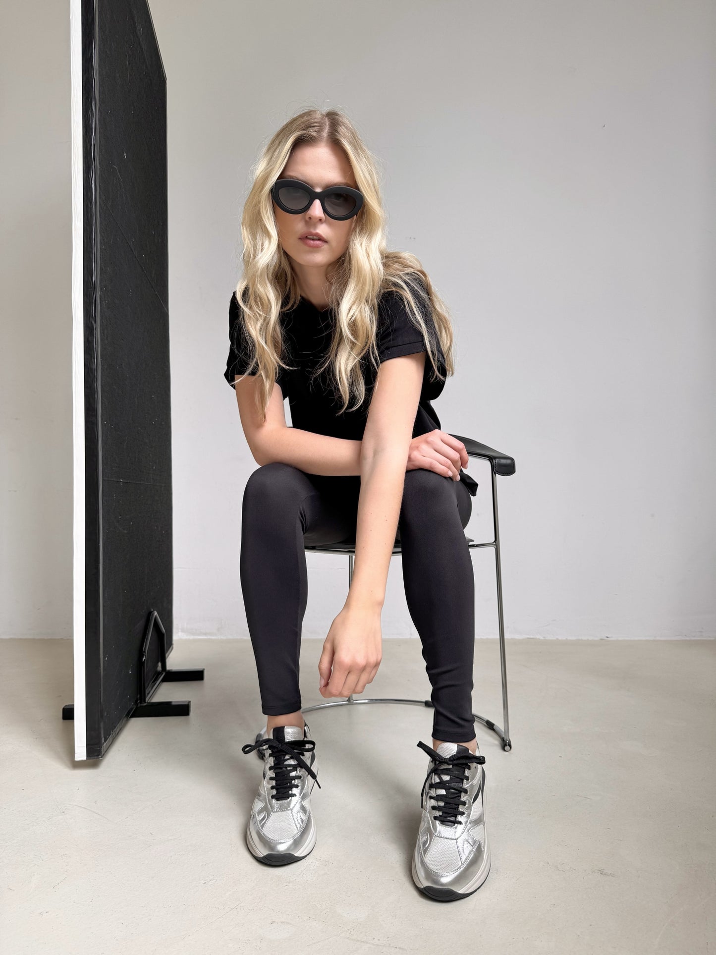 Sneaker Diane | Silber/Schwarz