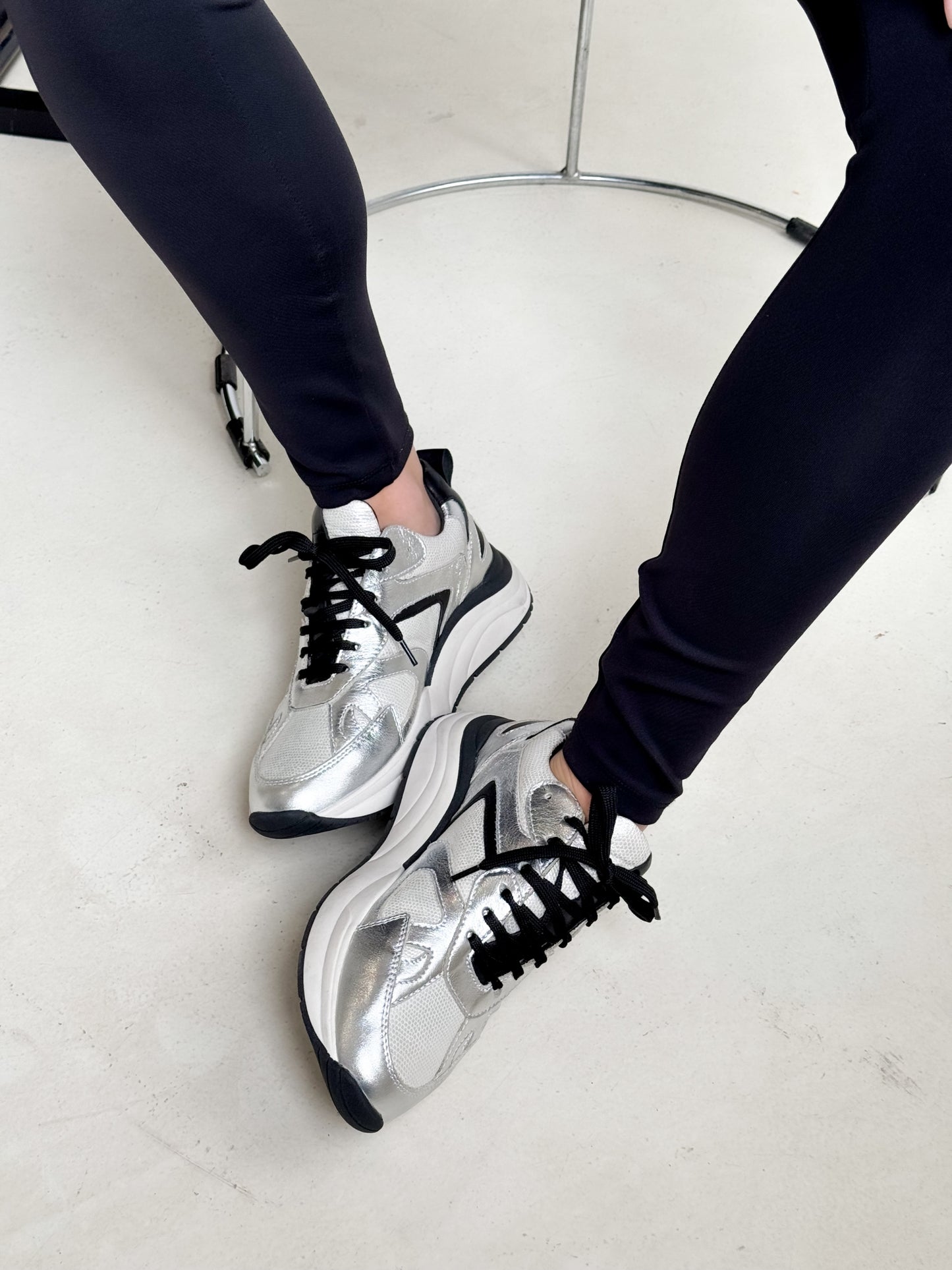 Sneaker Diane | Silber/Schwarz