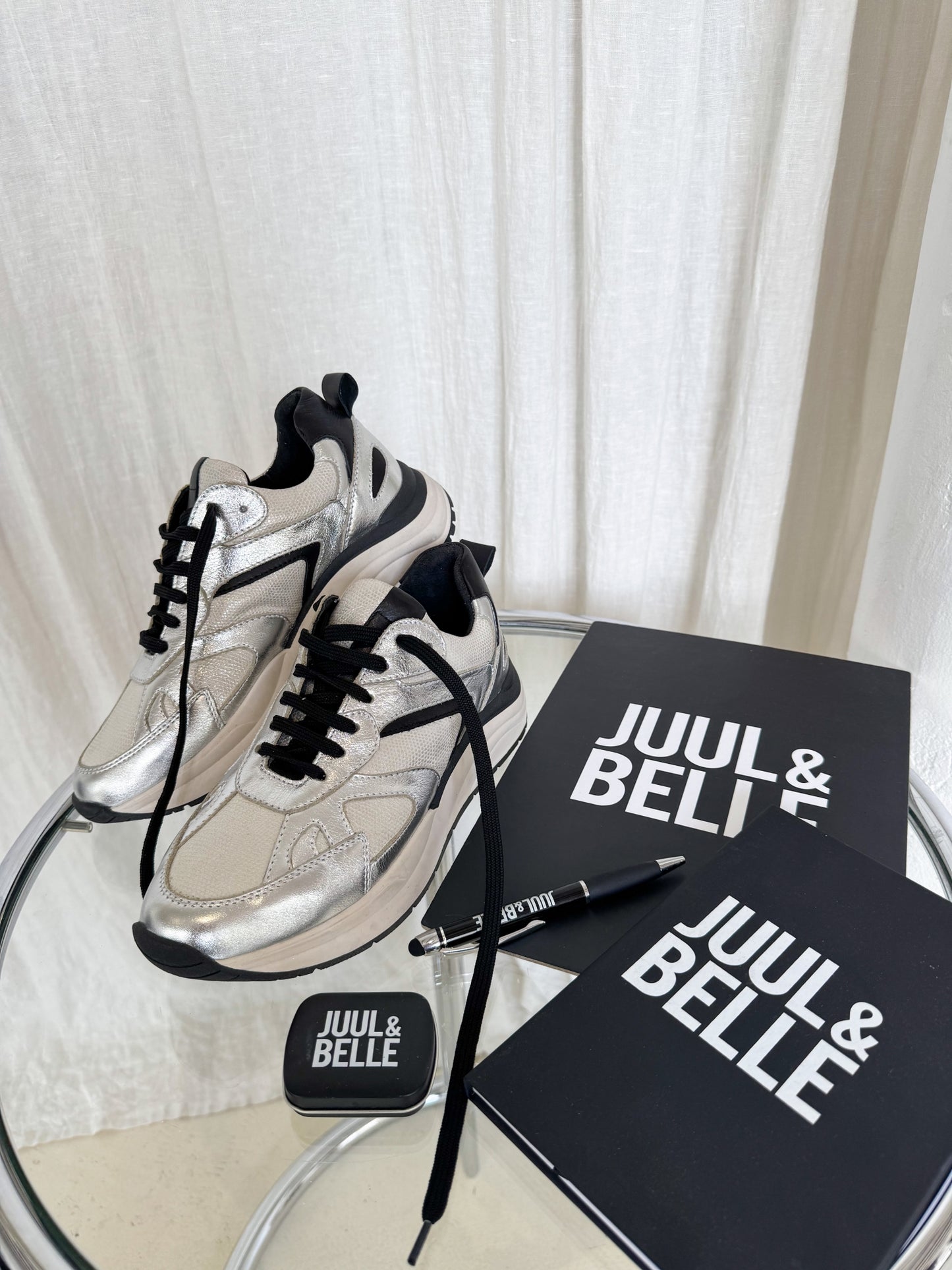 Sneaker Diane | Silber/Schwarz