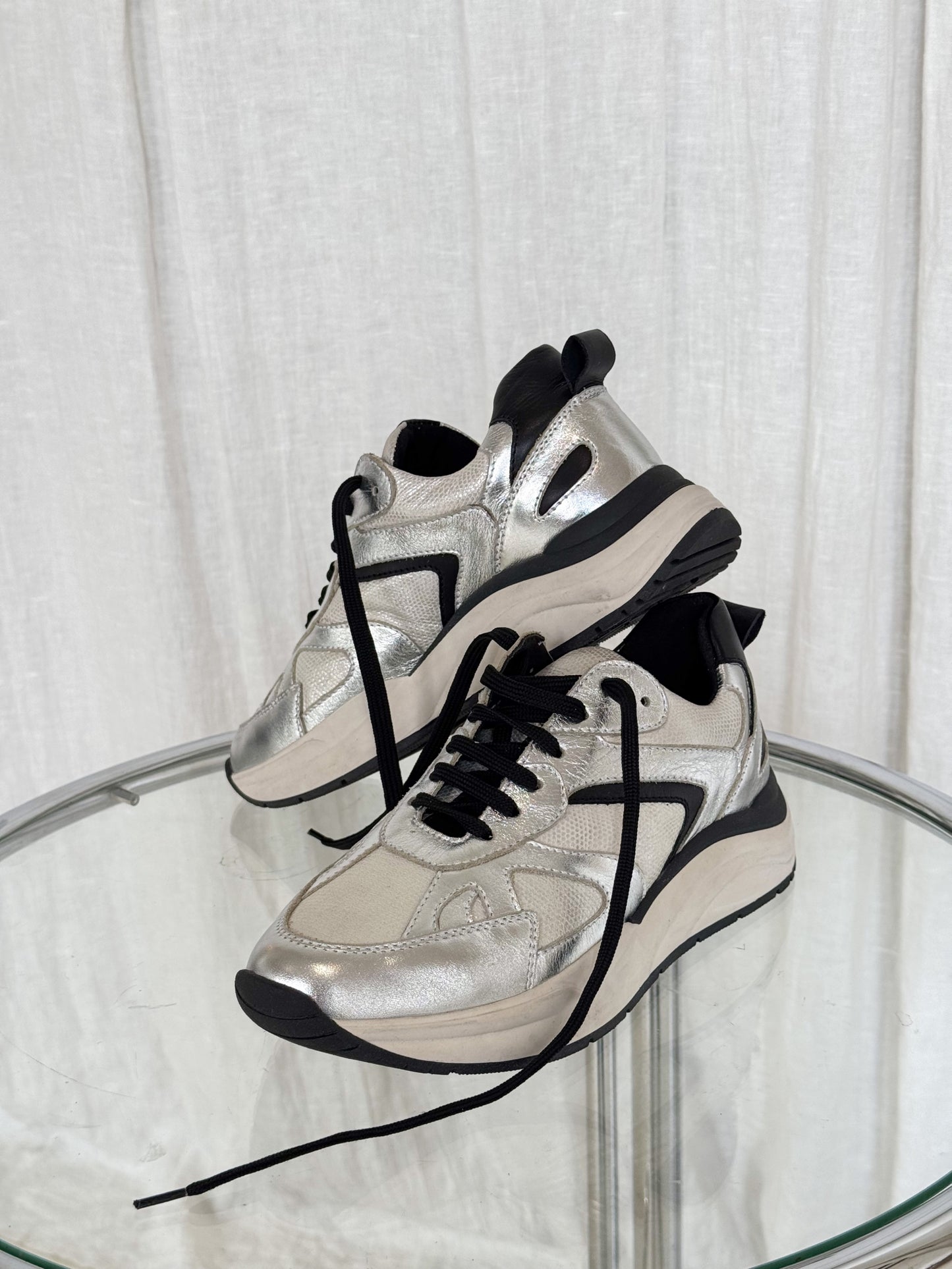 Sneaker Diane | Silber/Schwarz