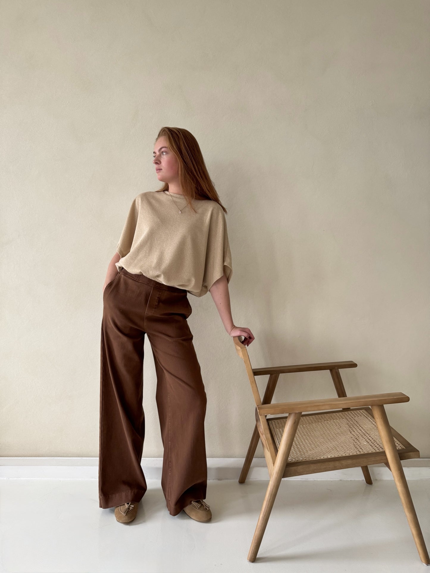 Mocassin fur | Beige