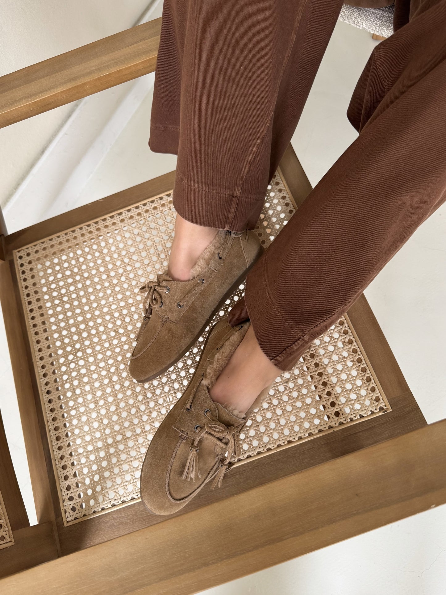 Mocassin fur | Beige