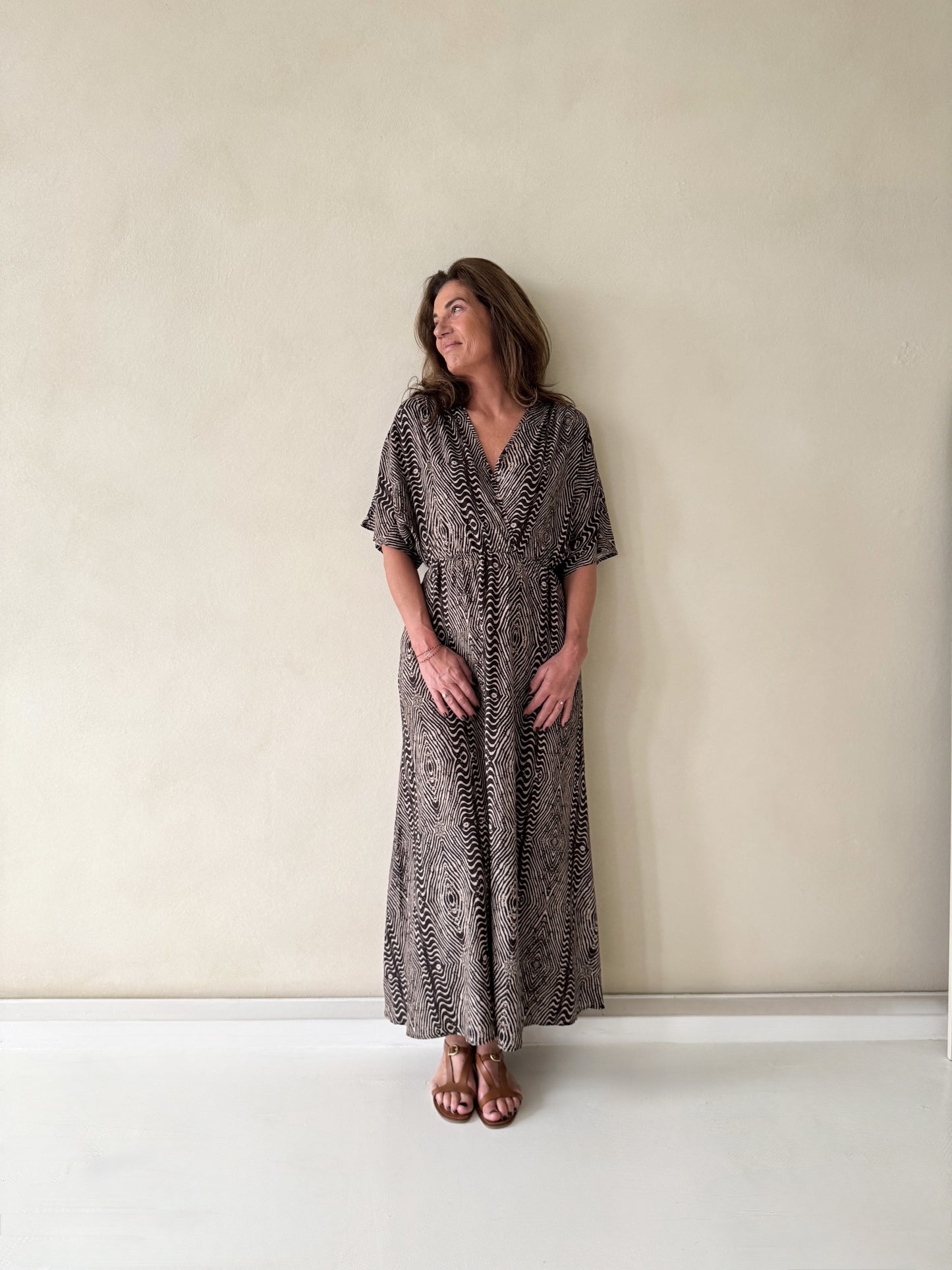 Dress Valentina | D.brown / Ecru