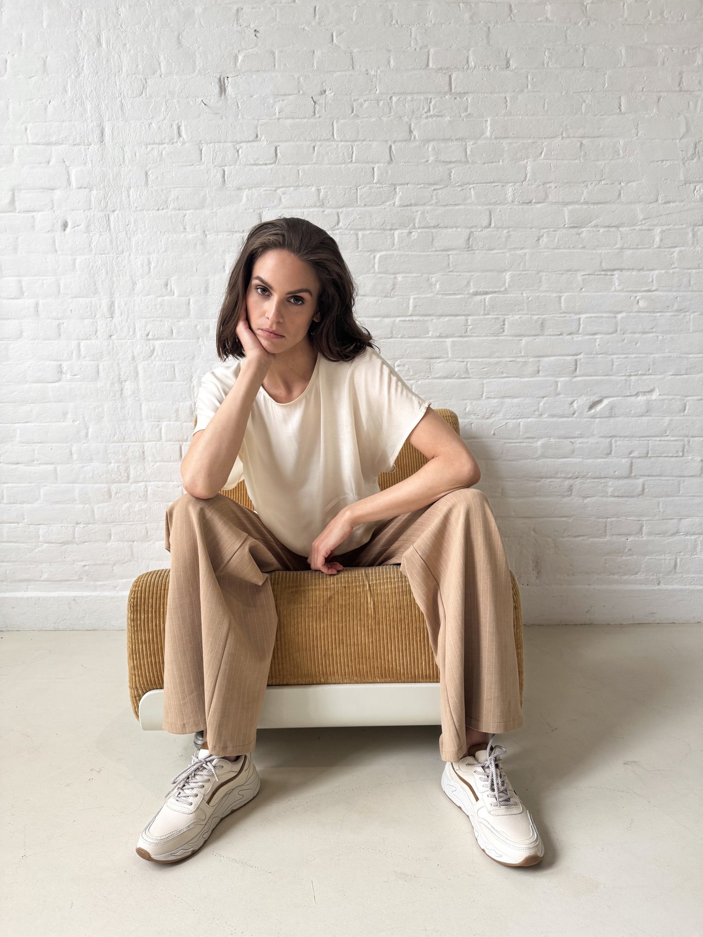 Sneaker Oslo II | Beige / Tabak